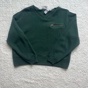 Liz Claiborne Forest Green Knit Sweater